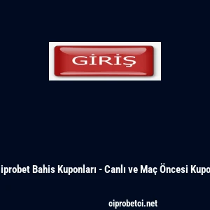 Ciprobet Bahis Kuponları - Canlı ve Ma&ccedil; &Ouml;ncesi Kupon